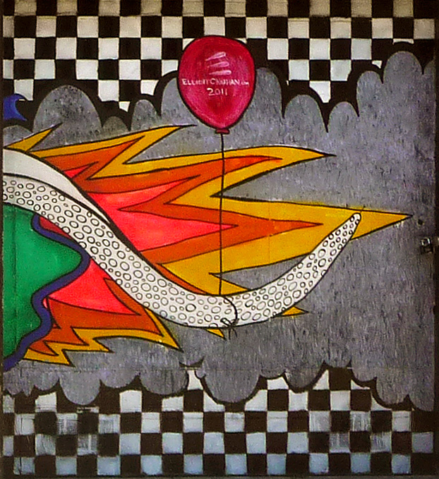 Enjoy All The Things! mural by Elliott C Nathan