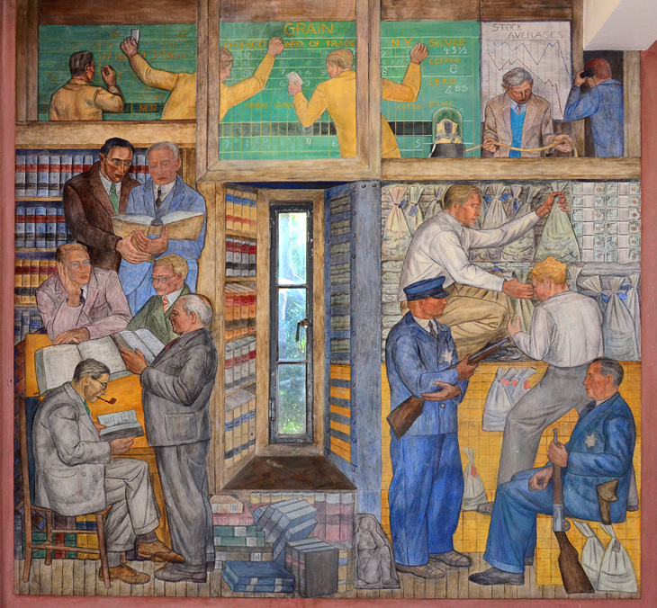 Banking and Law mural by George Harris
