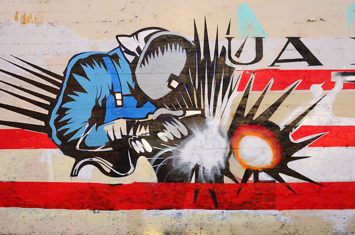 Welders mural by Unknown Artist