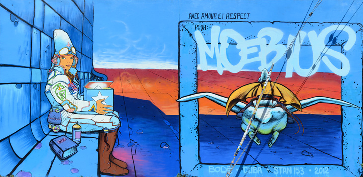 Moebius mural by Mark Bode