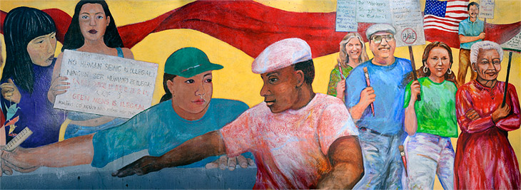 Educate to Liberate mural by Miranda Bergman