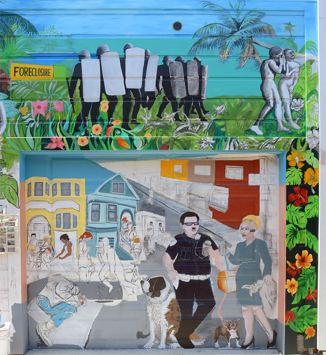 Mission Makeover mural by Tirso Araiza, Lucia Ippolito