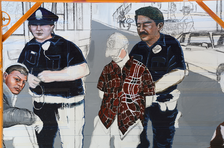 Mission Makeover mural by Tirso Araiza, Lucia Ippolito