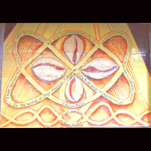 SANARTE: Diversity's Pathway mural by Juana Alicia
