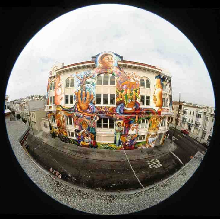 MaestraPeace mural by Yvonne Littleton, Meera Desai, Irene Perez, Susan Kelk Cervantes, Juana Alicia, Miranda Bergman, Edythe Boone
