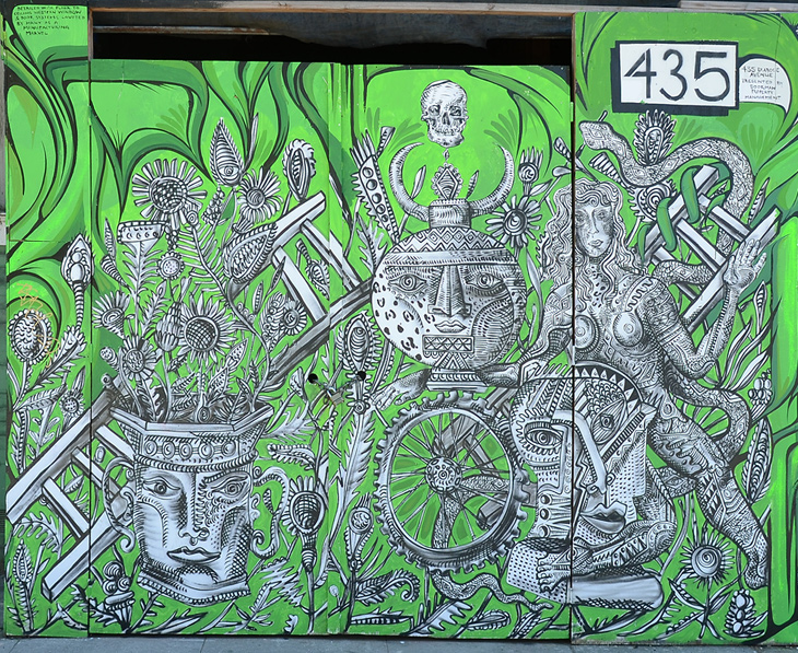 Untitled mural by Ian Ross, Zio Ziegler