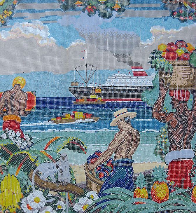 World Sources of Food mural by John Garth