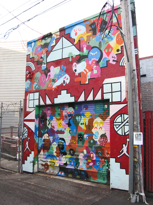 Untitled mural by Leslie Kulesh, Chris Lux