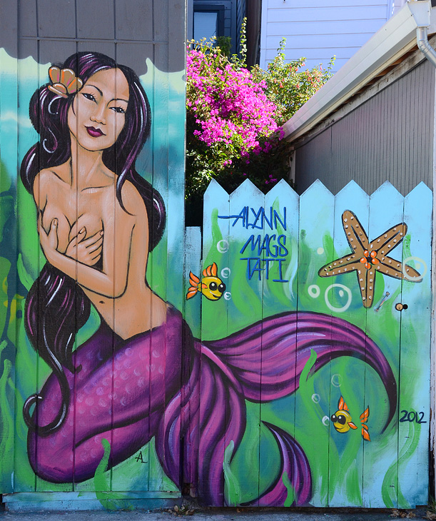 Mermaids mural by Amanda Lynn, Tatiana Suarez, Lady Mags