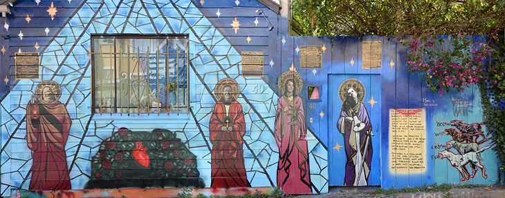 Honoring Trans Activists mural by Tanya Wischerath