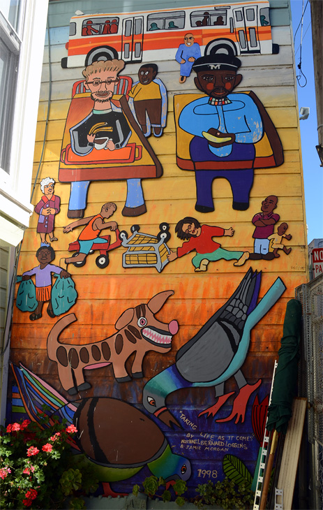 Taking Life As It Comes mural by Michael Bernard Loggins, Jamie Morgan