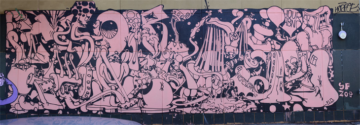 No Escape mural by Horfee