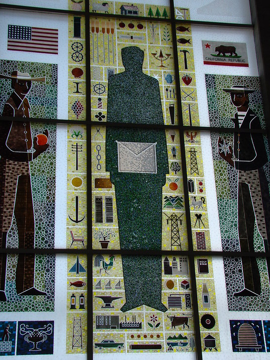 Masonic Hall Mosaic mural by Emile Norman
