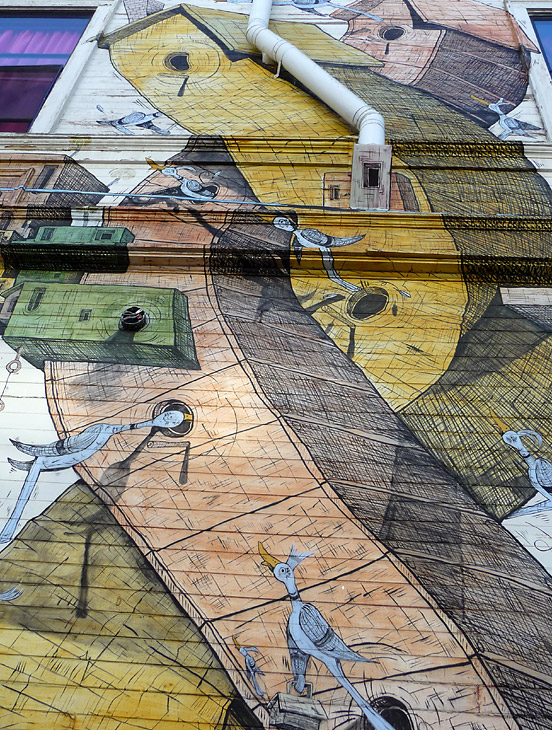Generator mural by Andrew Schoultz, Aaron Noble