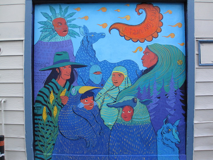 U T'aan Noj Kaaj mural by Paulina Suarez