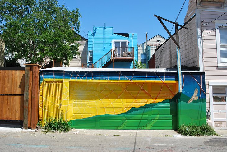 Green Terraces mural by Rocco Tyndale