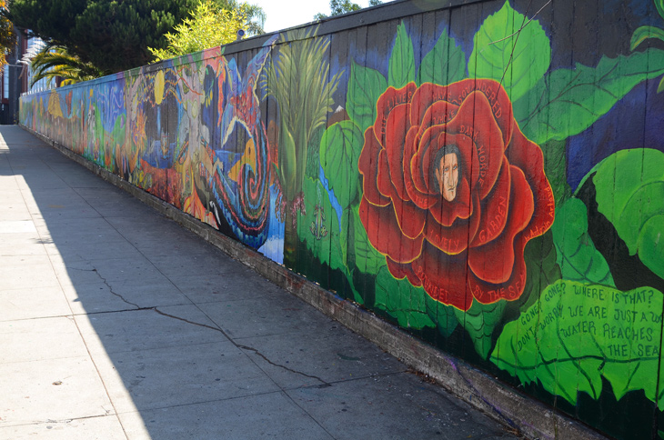 Bean Soup Literary Mural Project mural by Precita Eyes