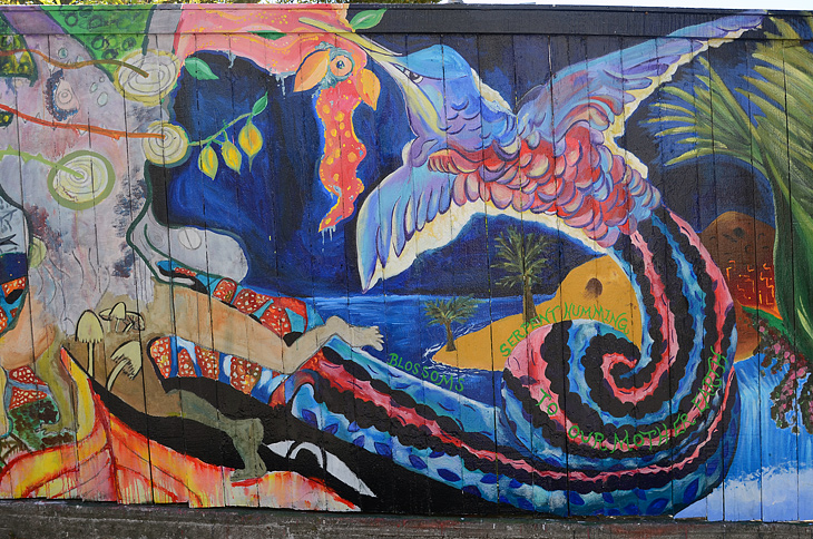 Bean Soup Literary Mural Project mural by Precita Eyes