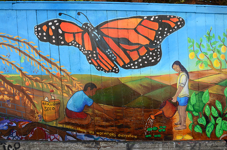Bean Soup Literary Mural Project mural by Precita Eyes