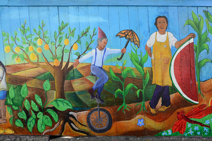 Bean Soup Literary Mural Project mural by Precita Eyes