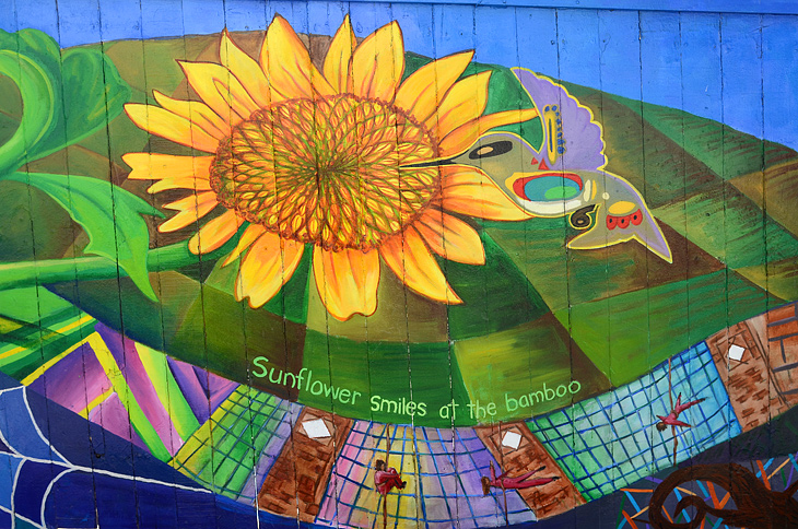 Bean Soup Literary Mural Project mural by Precita Eyes