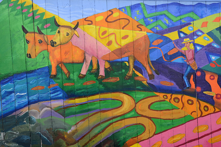 Bean Soup Literary Mural Project mural by Precita Eyes