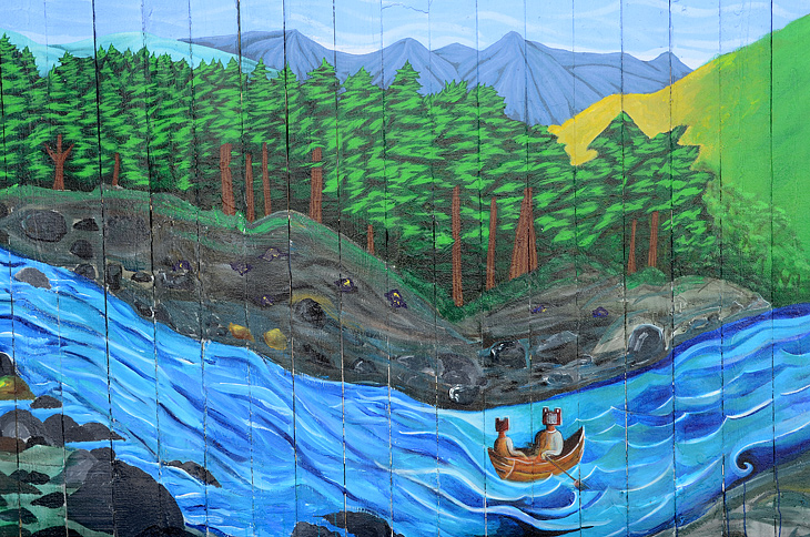Bean Soup Literary Mural Project mural by Precita Eyes