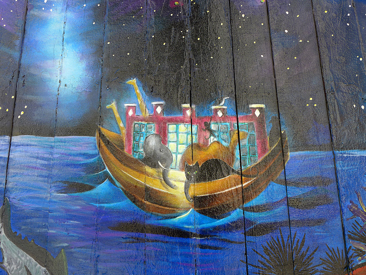 Bean Soup Literary Mural Project mural by Precita Eyes