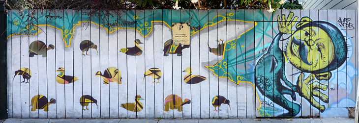 Surf Vatoes mural by Unknown Artist