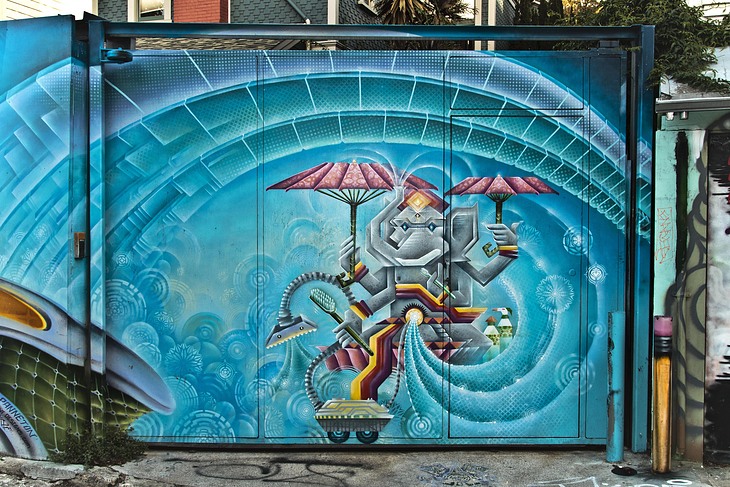 Untitled mural by Xavi Panneton