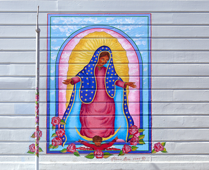 La Virgencita mural by Patricia Rose