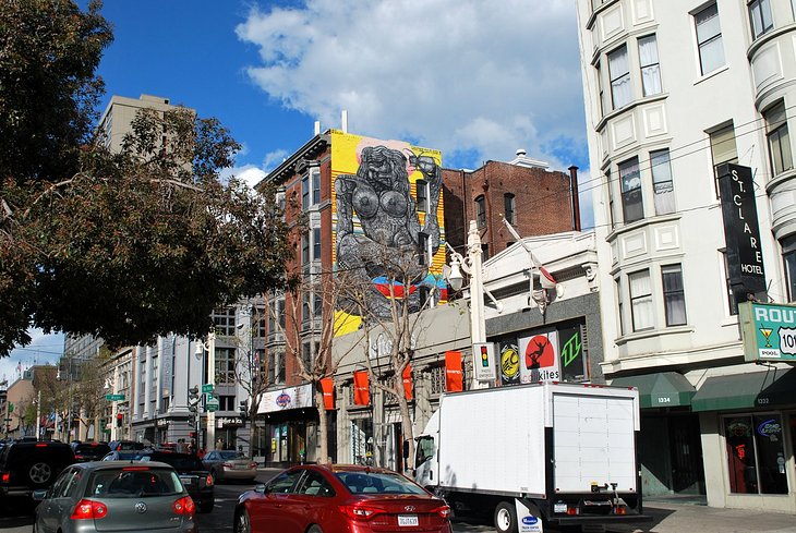 The Woman Who Believes in Magic and Found It mural by Zio Ziegler