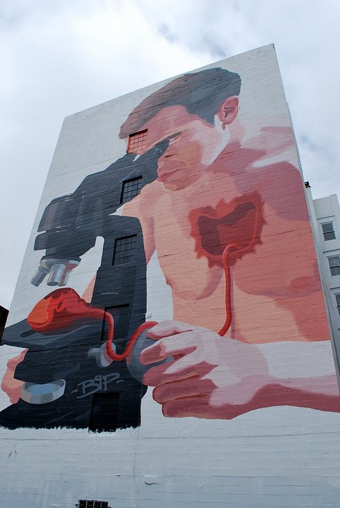 Self Consuming Self mural by BIP