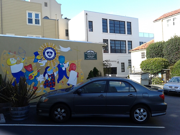 St. Philip the Apostle School Mural mural by Stefan Salinas