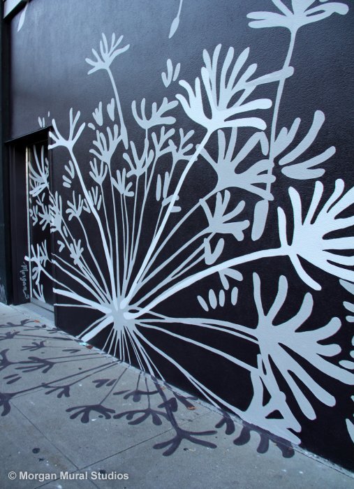 Downtown Dandelions mural by Morgan Bricca