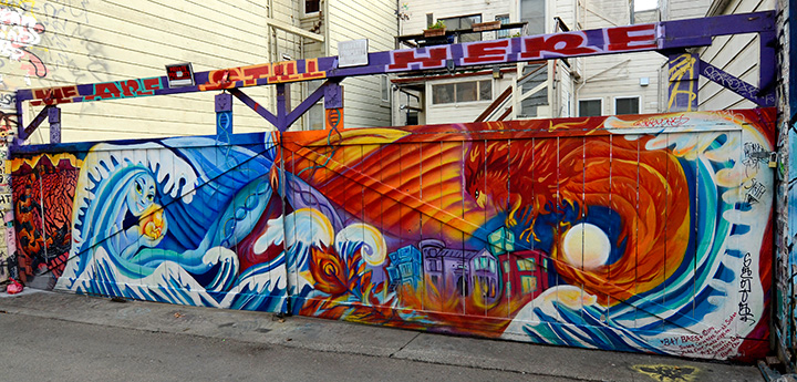 We Are Still Here mural by Bay Baes