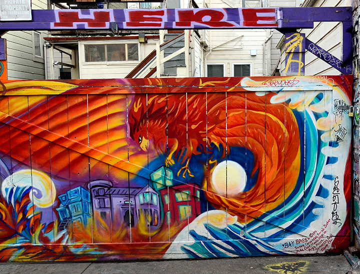 We Are Still Here mural by Bay Baes