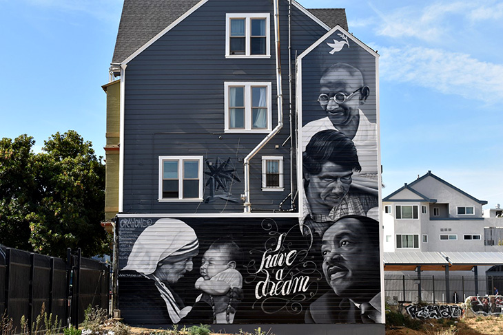 I Have a Dream mural by Crayone