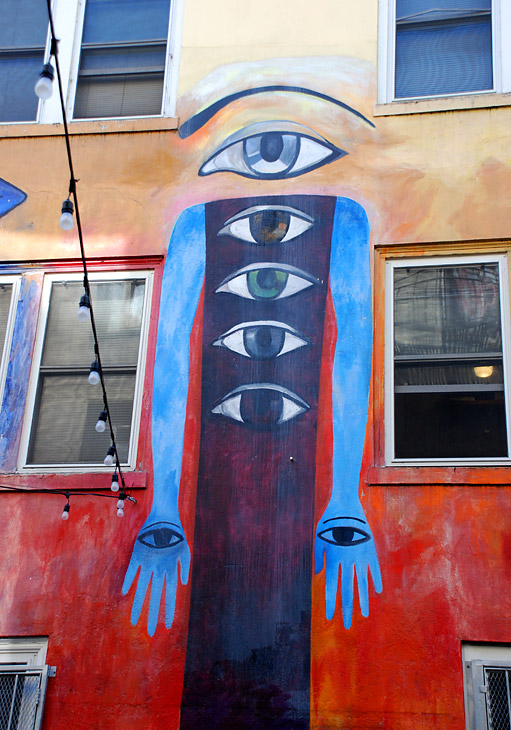 The Guardians mural by Johanna Poethig