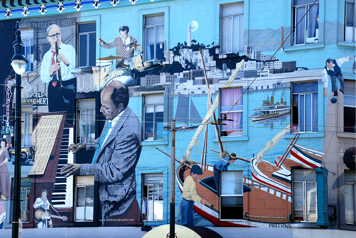 Jazz Mural mural by Bill Weber