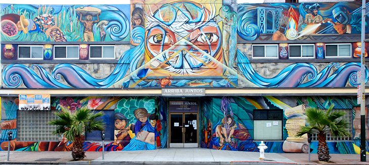 Waves of Wisdom mural by Catalina Gonzalez