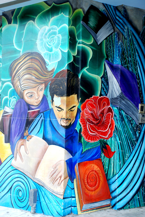 Waves of Wisdom mural by Catalina Gonzalez