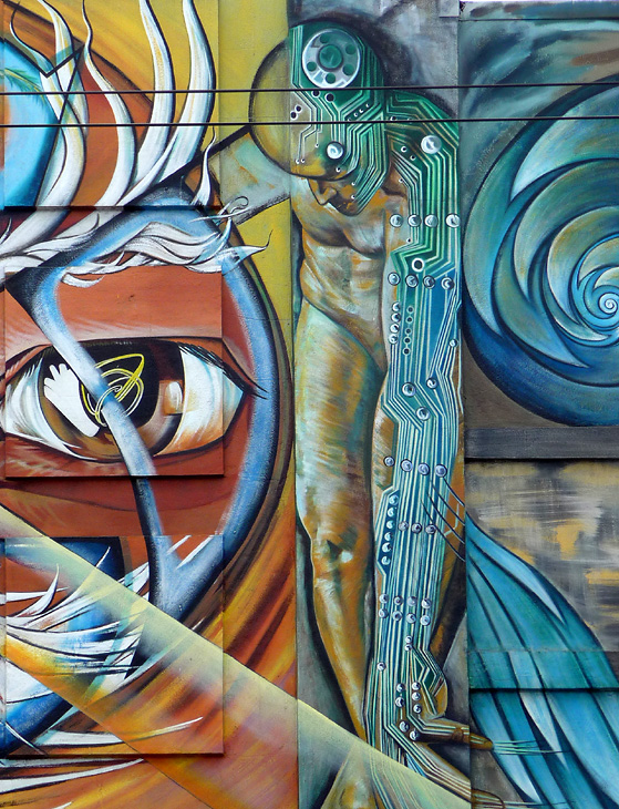 Waves of Wisdom mural by Catalina Gonzalez