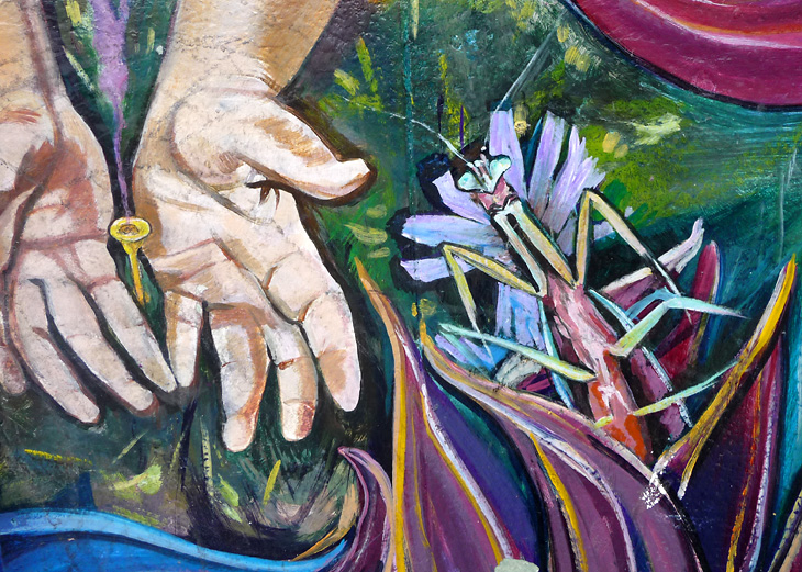 Waves of Wisdom mural by Catalina Gonzalez