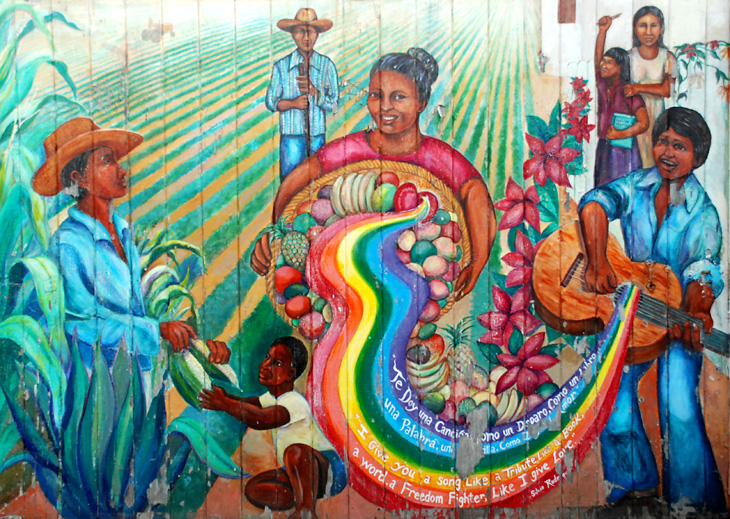 The culture contains the seed of resistance mural by O'Brien Thiele, Miranda Bergman
