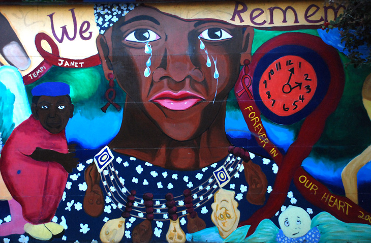 Those We Love, We Remember mural by Edythe Boone