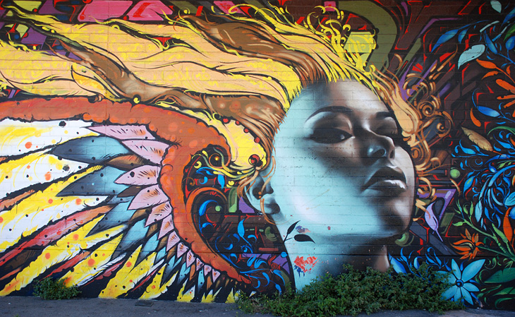 Untitled mural by El Mac, Victor Reyes