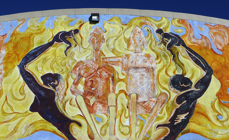 The Fire Next Time  mural by Dewey Crumpler