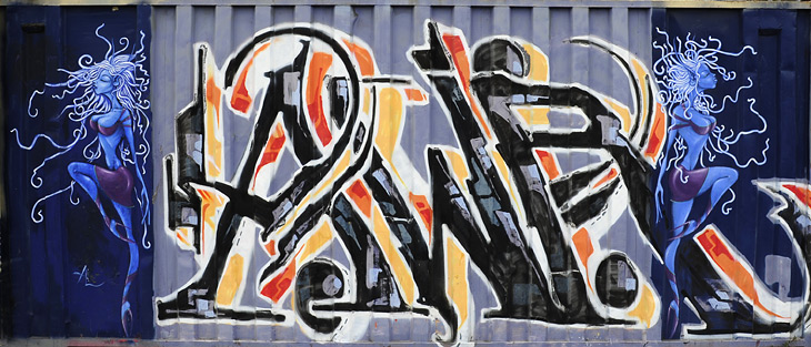 AWR Ladies mural by Amanda Lynn