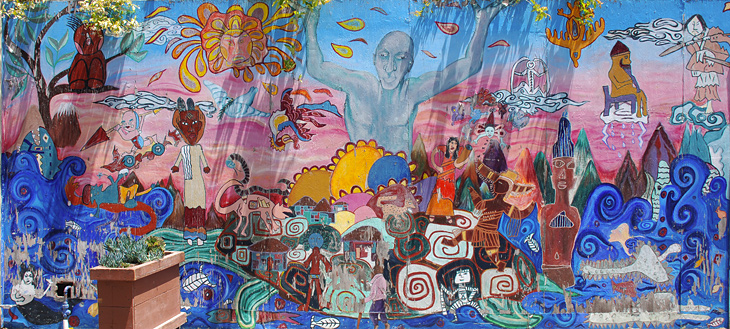 Where Legends Meet mural by Lisa Prives